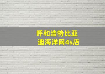 呼和浩特比亚迪海洋网4s店