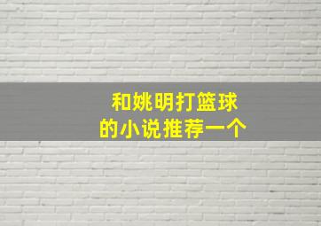 和姚明打篮球的小说推荐一个