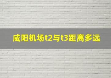 咸阳机场t2与t3距离多远