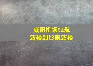 咸阳机场t2航站楼到t3航站楼