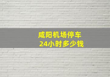 咸阳机场停车24小时多少钱