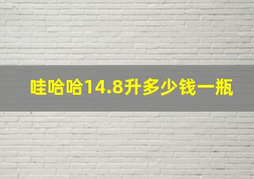 哇哈哈14.8升多少钱一瓶