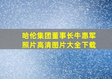 哈伦集团董事长牛惠军照片高清图片大全下载