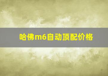 哈佛m6自动顶配价格