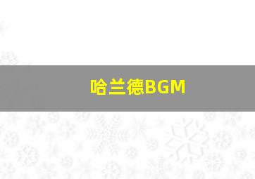 哈兰德BGM