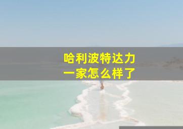 哈利波特达力一家怎么样了