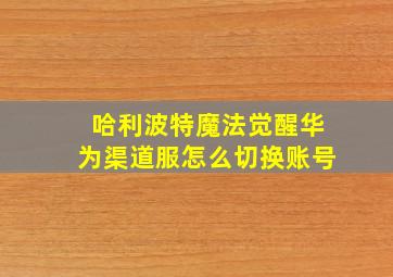 哈利波特魔法觉醒华为渠道服怎么切换账号