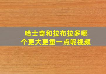 哈士奇和拉布拉多哪个更大更重一点呢视频