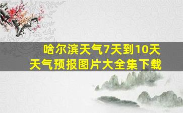 哈尔滨天气7天到10天天气预报图片大全集下载