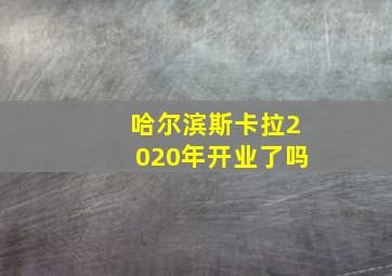 哈尔滨斯卡拉2020年开业了吗