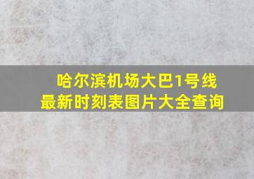 哈尔滨机场大巴1号线最新时刻表图片大全查询