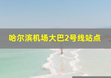 哈尔滨机场大巴2号线站点