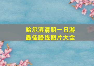 哈尔滨清明一日游最佳路线图片大全