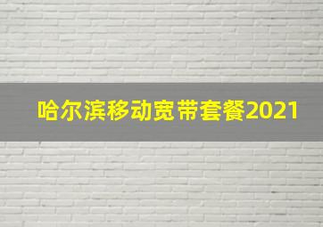 哈尔滨移动宽带套餐2021