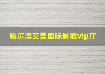 哈尔滨艾美国际影城vip厅