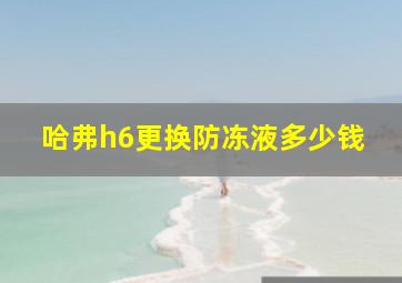 哈弗h6更换防冻液多少钱