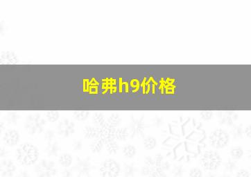 哈弗h9价格