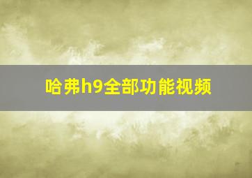 哈弗h9全部功能视频