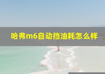 哈弗m6自动挡油耗怎么样