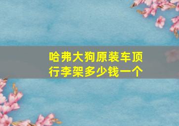 哈弗大狗原装车顶行李架多少钱一个