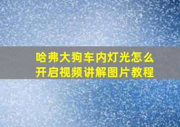 哈弗大狗车内灯光怎么开启视频讲解图片教程