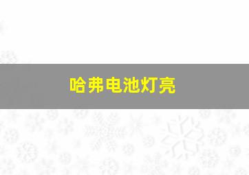 哈弗电池灯亮