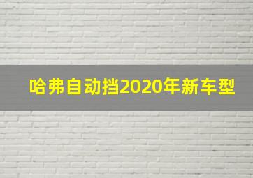 哈弗自动挡2020年新车型