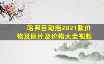 哈弗自动挡2021款价格及图片及价格大全视频