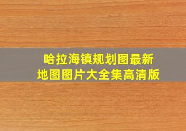 哈拉海镇规划图最新地图图片大全集高清版