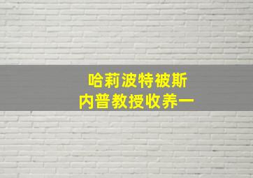 哈莉波特被斯内普教授收养一