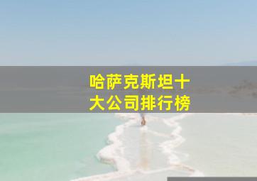 哈萨克斯坦十大公司排行榜