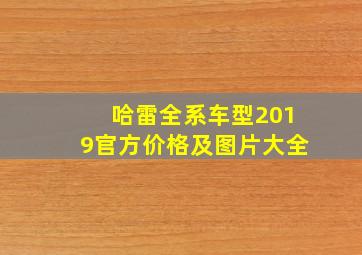 哈雷全系车型2019官方价格及图片大全