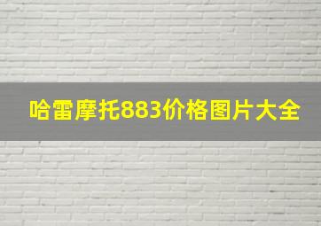 哈雷摩托883价格图片大全