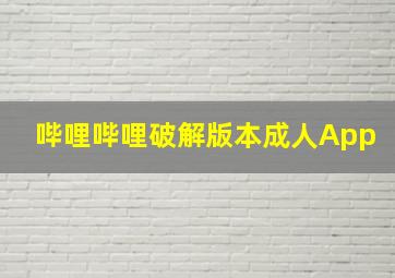 哔哩哔哩破解版本成人App