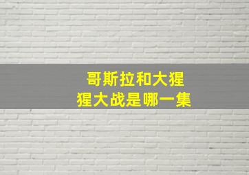 哥斯拉和大猩猩大战是哪一集