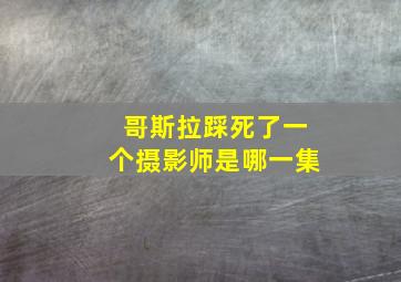 哥斯拉踩死了一个摄影师是哪一集