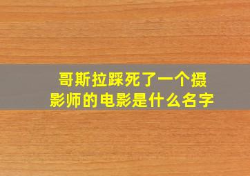 哥斯拉踩死了一个摄影师的电影是什么名字