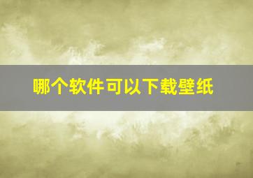 哪个软件可以下载壁纸