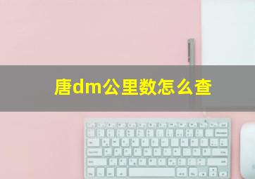 唐dm公里数怎么查