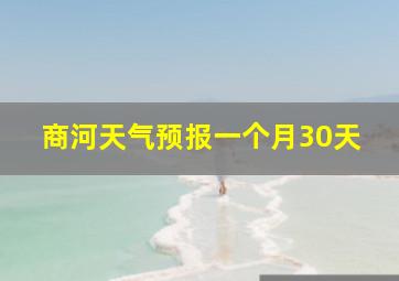 商河天气预报一个月30天