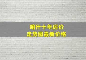 喀什十年房价走势图最新价格