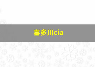 喜多川cia