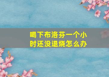 喝下布洛芬一个小时还没退烧怎么办