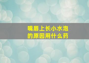 嘴唇上长小水泡的原因用什么药