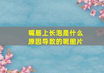 嘴唇上长泡是什么原因导致的呢图片