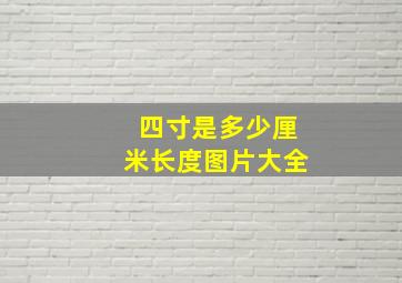 四寸是多少厘米长度图片大全