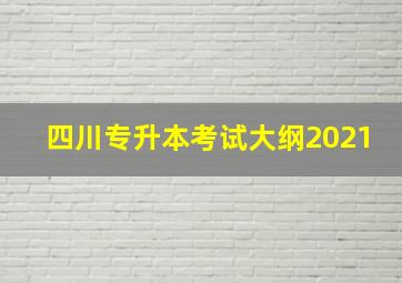 四川专升本考试大纲2021