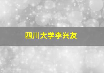 四川大学李兴友