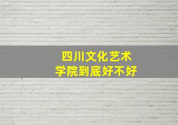 四川文化艺术学院到底好不好