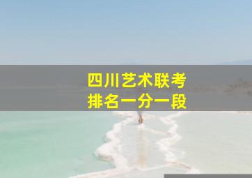 四川艺术联考排名一分一段